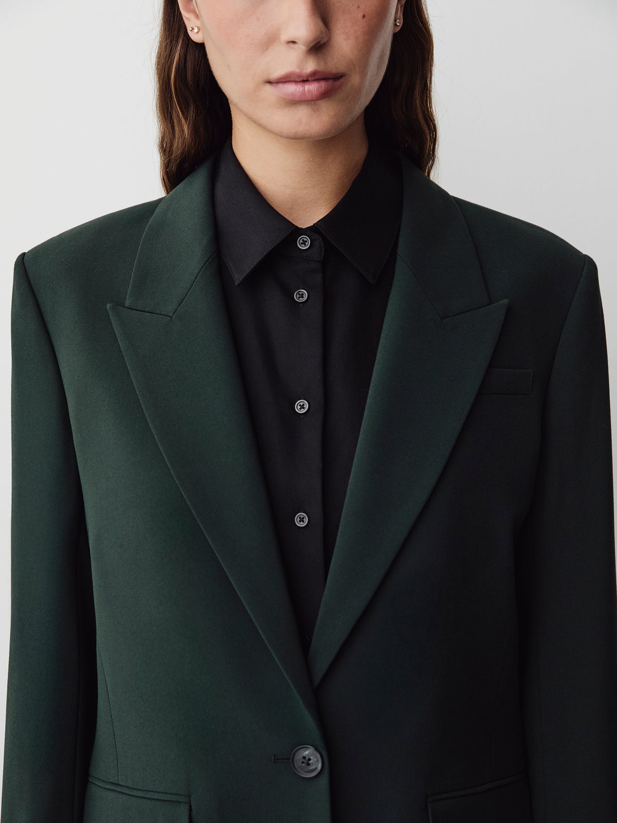Relaxed-Fit One-Button Blazer