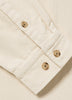 Woven Cotton Tailored Collar Overshirt
