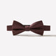 Woven Silk Bow Tie Burgundy