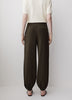 Balloon Fit Stretch Woven Pant Mid Rise