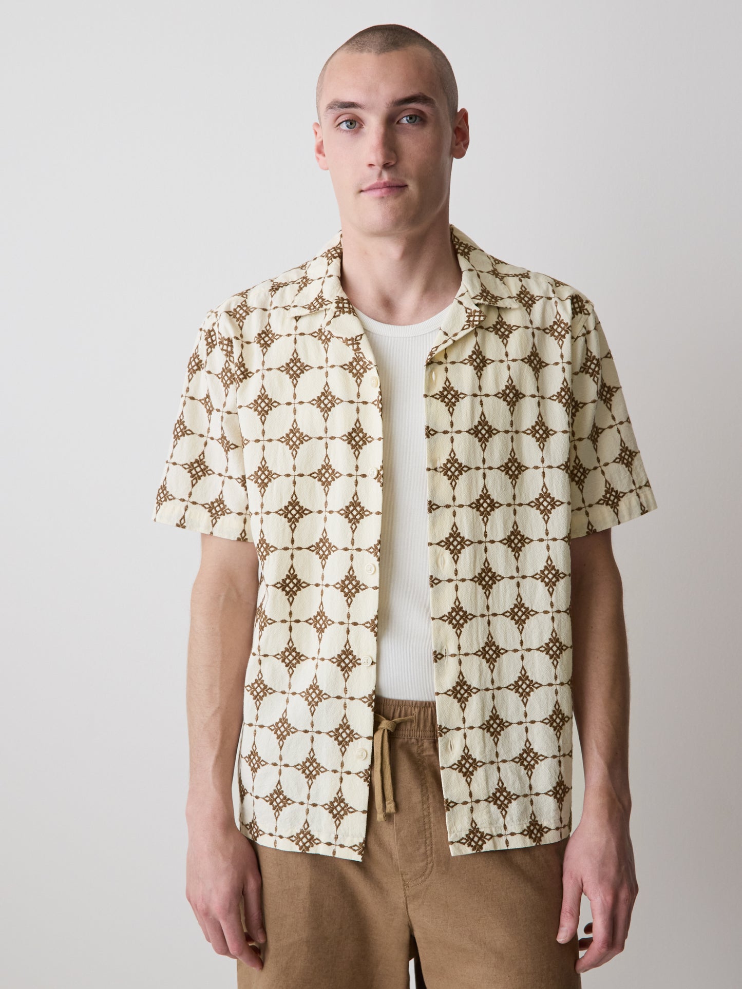 Tailored Cotton Short Sleeve Shirt