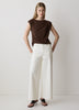 Knit Blouse Pleated Extended Sleeve
