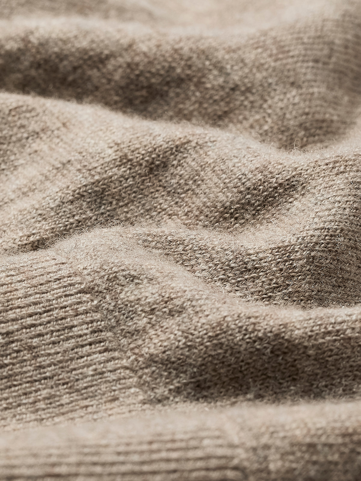 Long-Sleeve V-Neck Oversized Merino Sweater