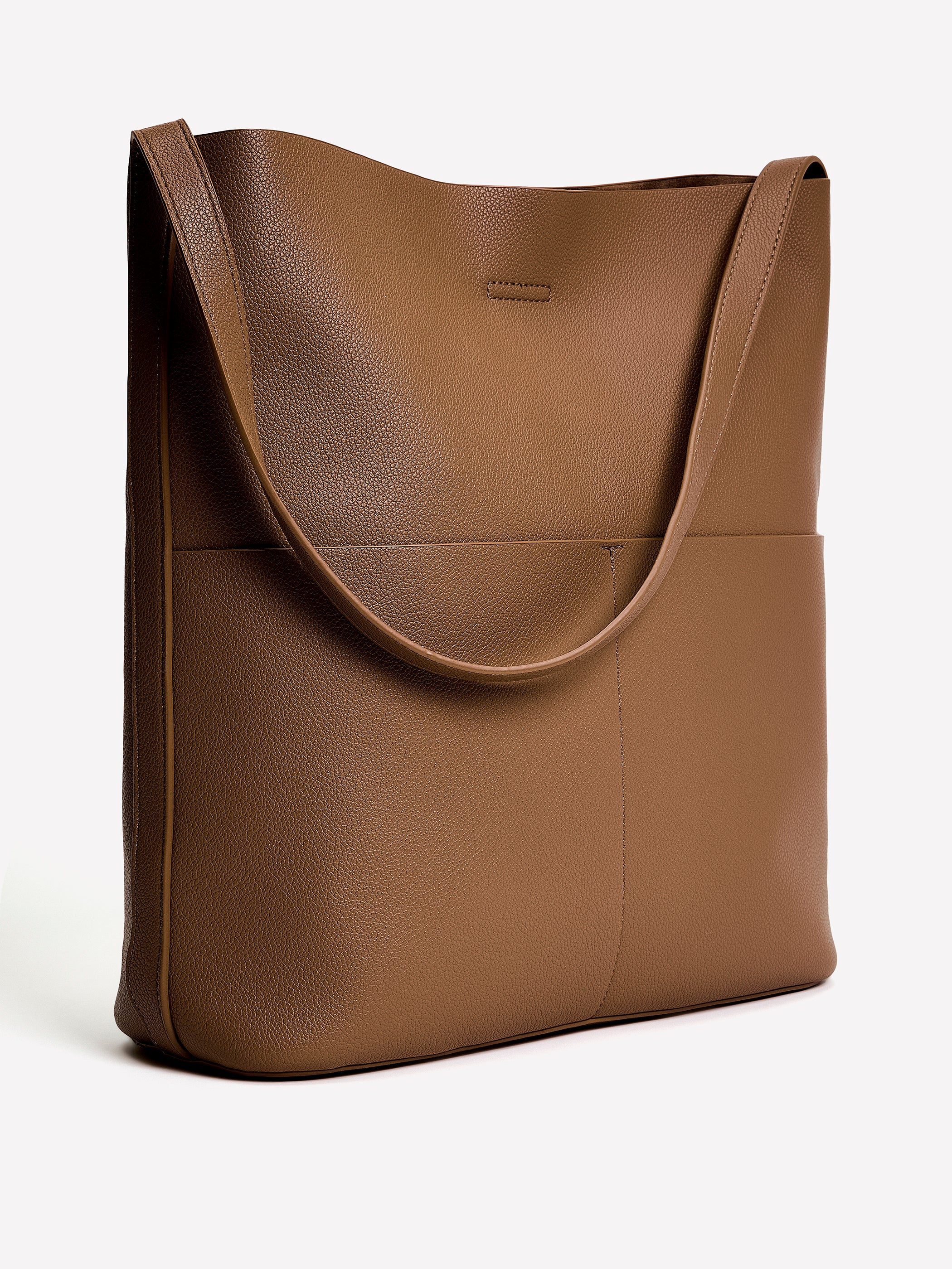 Faux Leather Tote Bag