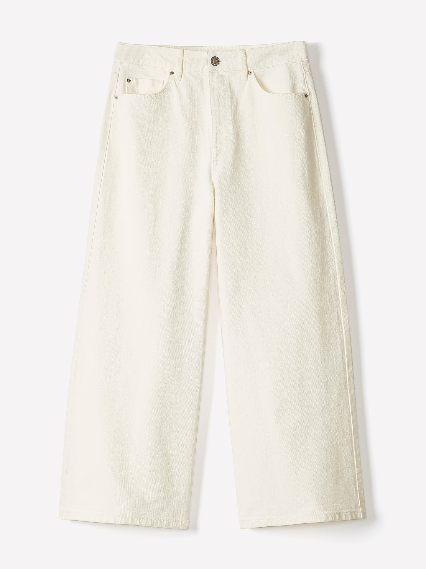 High-Rise Wide-Leg Cropped Jeans