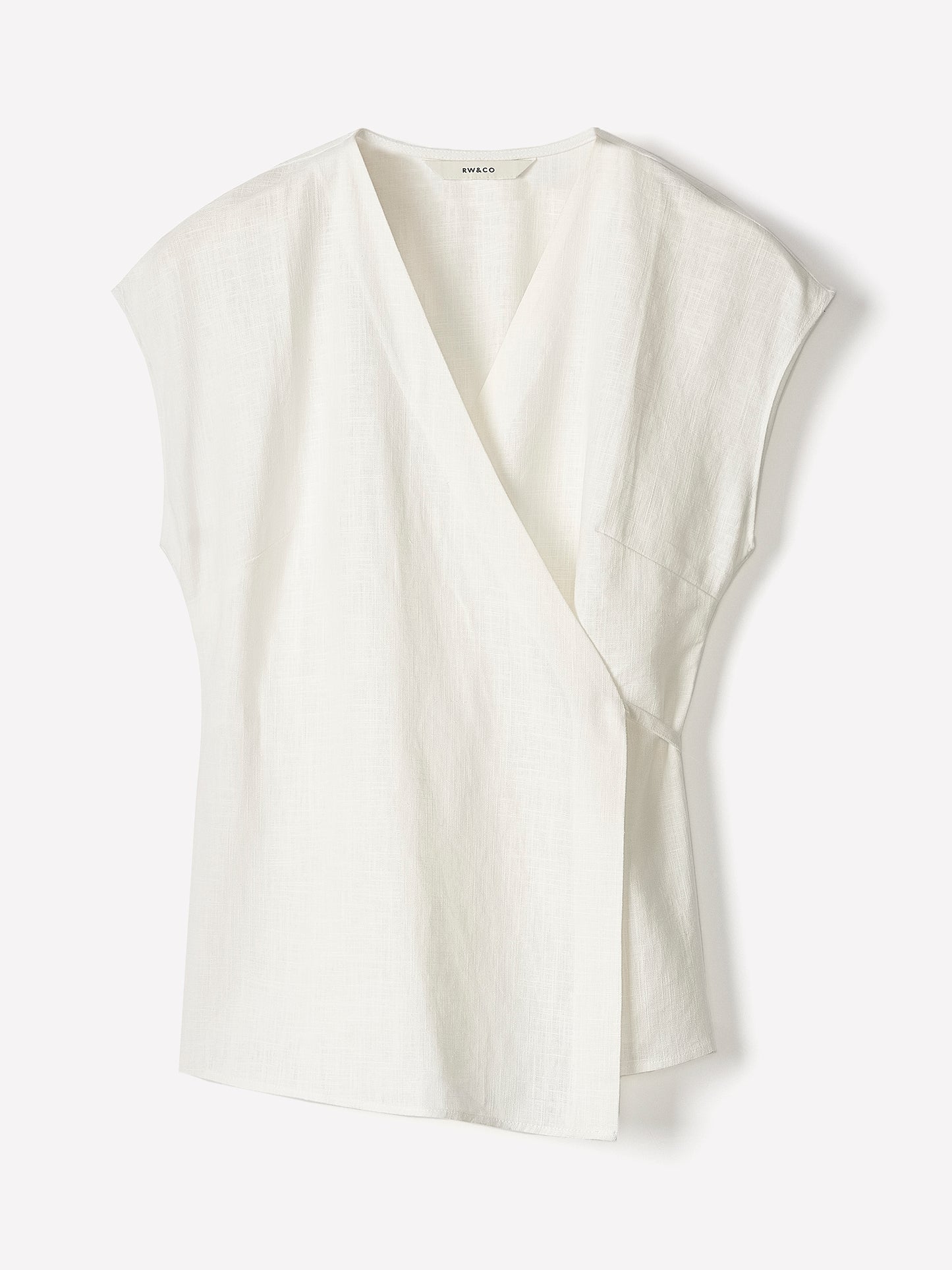 Extended-Sleeve Wrap Blouse