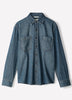 Tailored Cotton Denim Shirt Long Sleeve