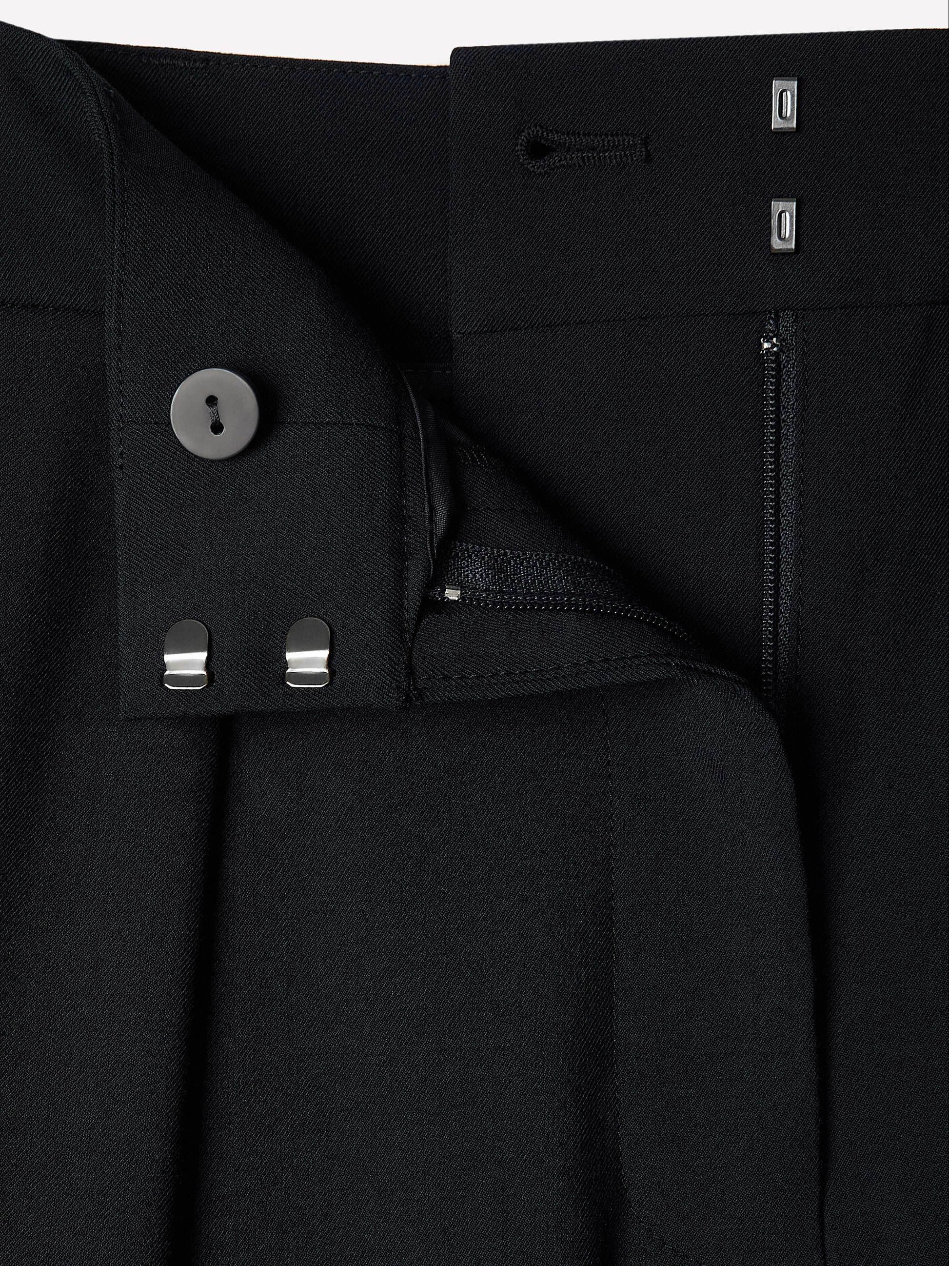Ultra Wide High Rise Stretch Woven Pant