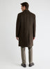 Wool and Cashmere Coat with Tailored Collar
