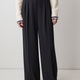 High-Rise Wide-Leg Twill Pant