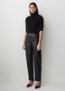 High-Rise Tapered-Leg Faux-Leather Pant