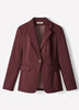 One-Button Fitted Blazer