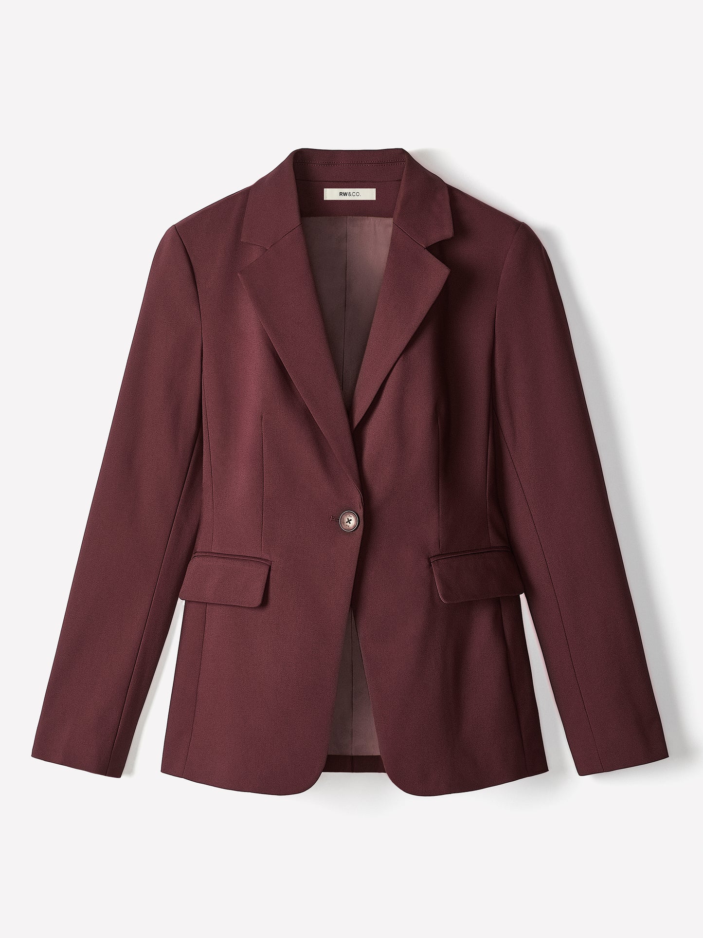 One-Button Fitted Blazer