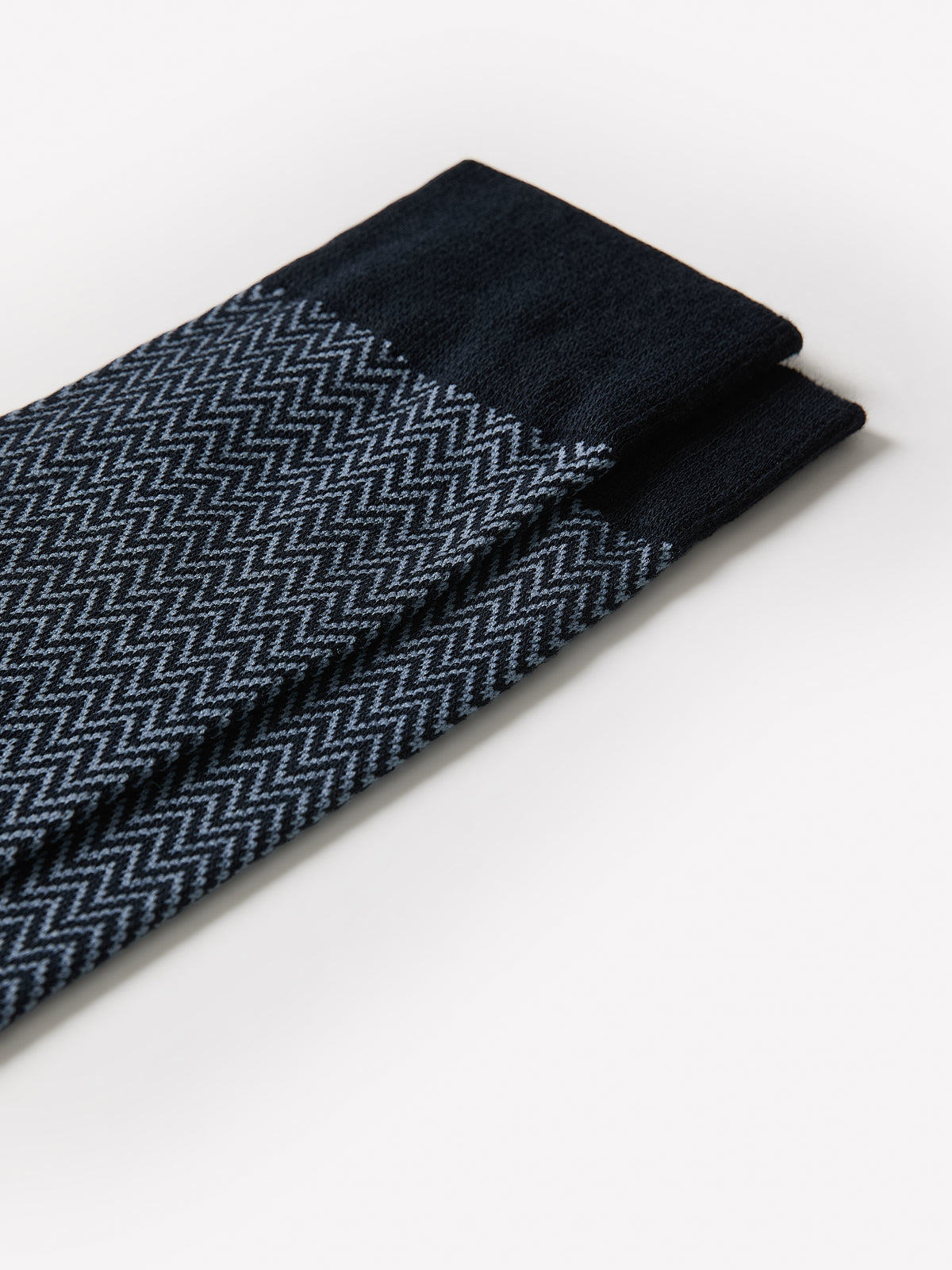 Men's Knit Dressy Pattern Socks, Cotton Blend