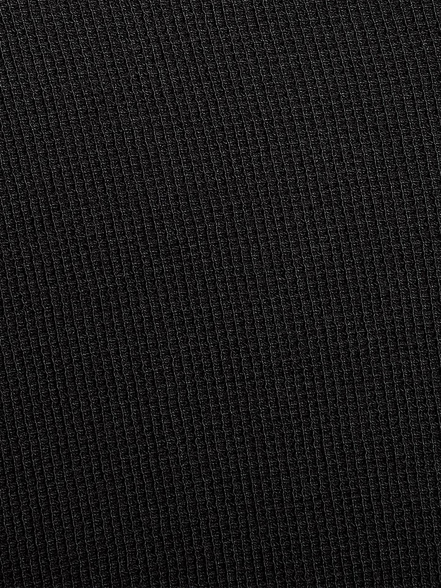 Long-Sleeve Crew-Neck Waffled Tee