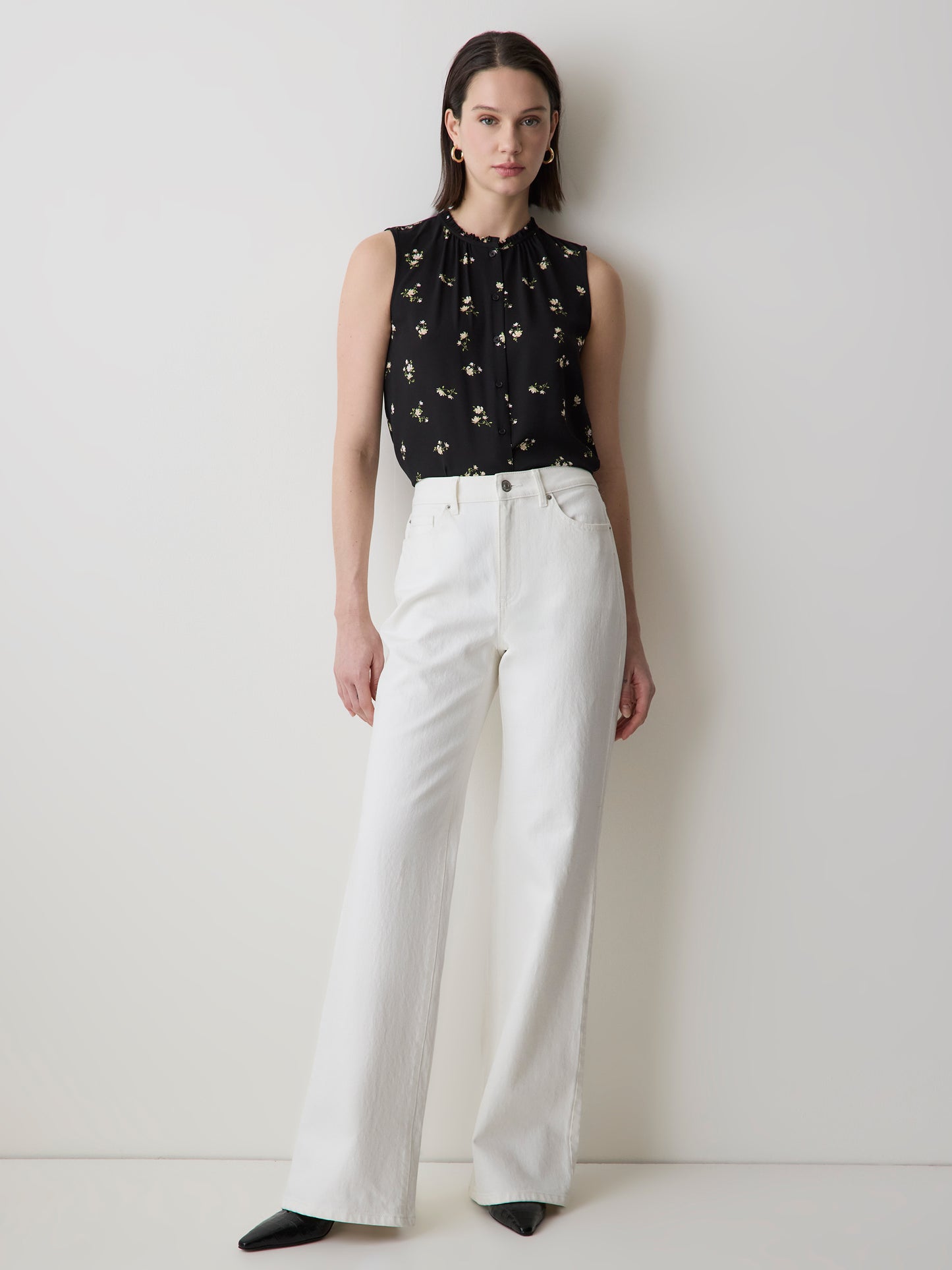 Blouse Boutonnée Sans Manches