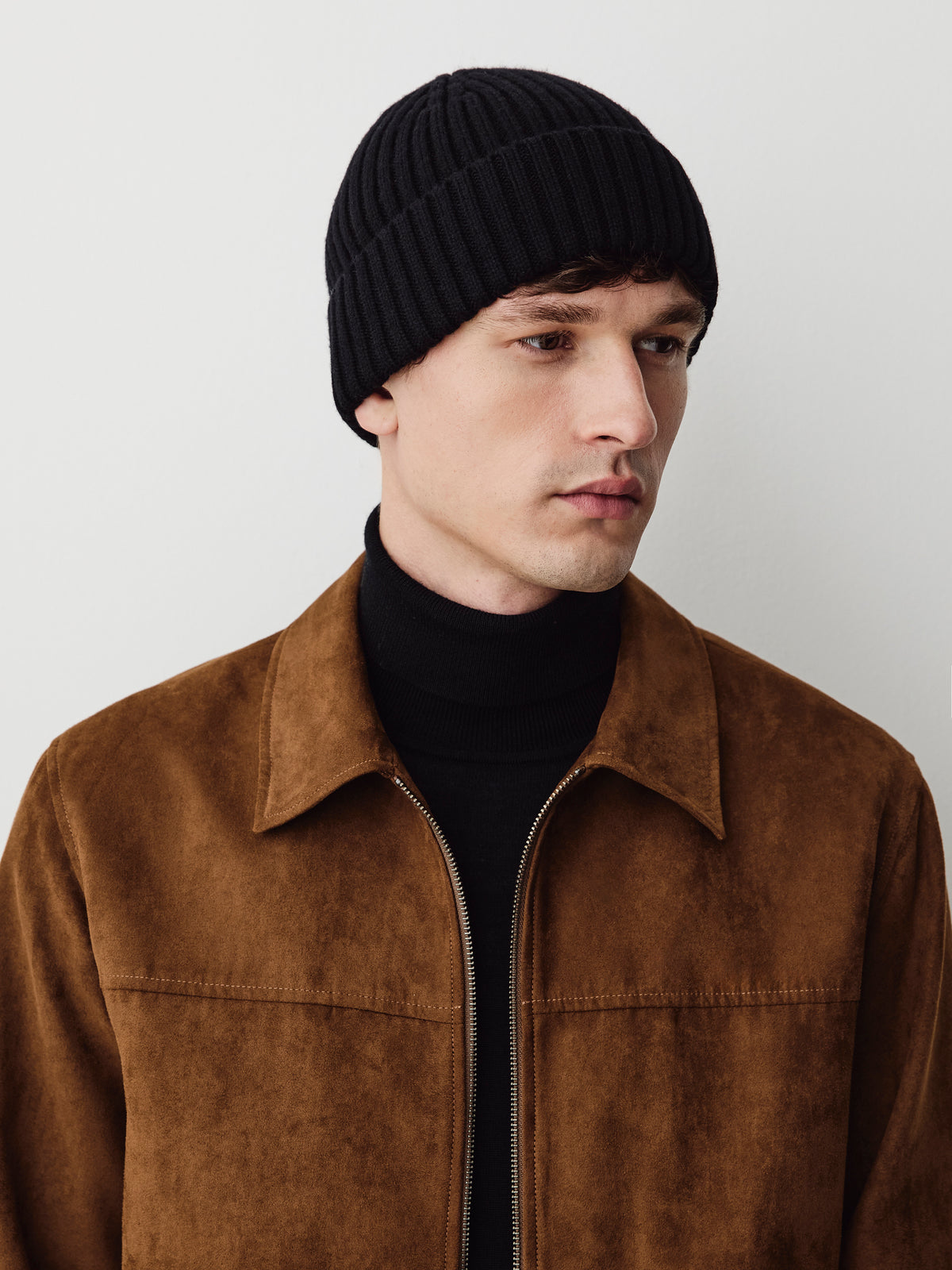 Ribbed Wool-Blend Beanie