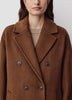 Relaxed-Fit Wool-Blend Double-Breasted Coat