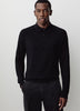 Long-Sleeve Polo Sweater