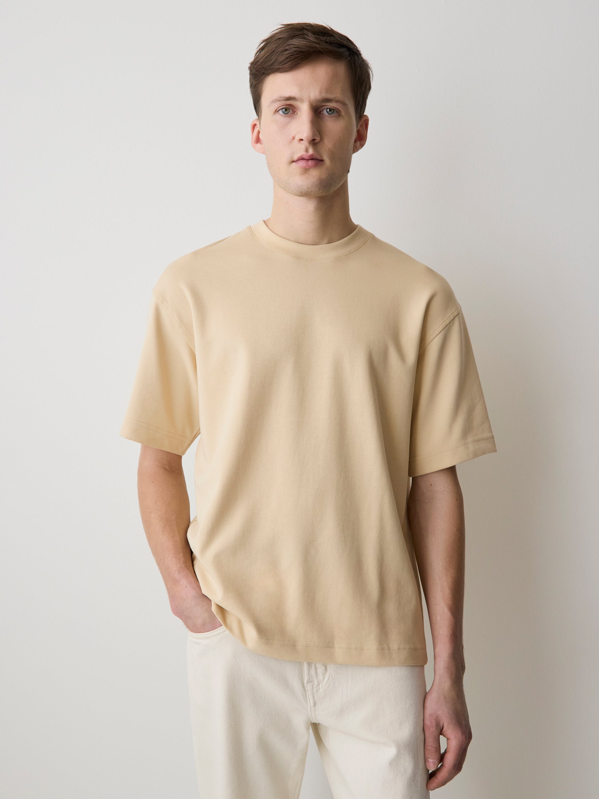 Oversized Short-Sleeve Crew-Neck Tee