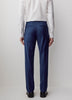 Pantalon de Complet Bleu en Laine à Coupe Étroite
