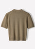 Knit Cotton Blend Crew Neck Sweater