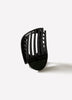 Plastic Hair Clip with Flat Resin Grip, 5x8cm