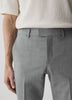 Slim Fit Wool Blend Mens Woven Pant