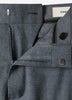 Tailored-Fit Blue Brushed Twill Pant