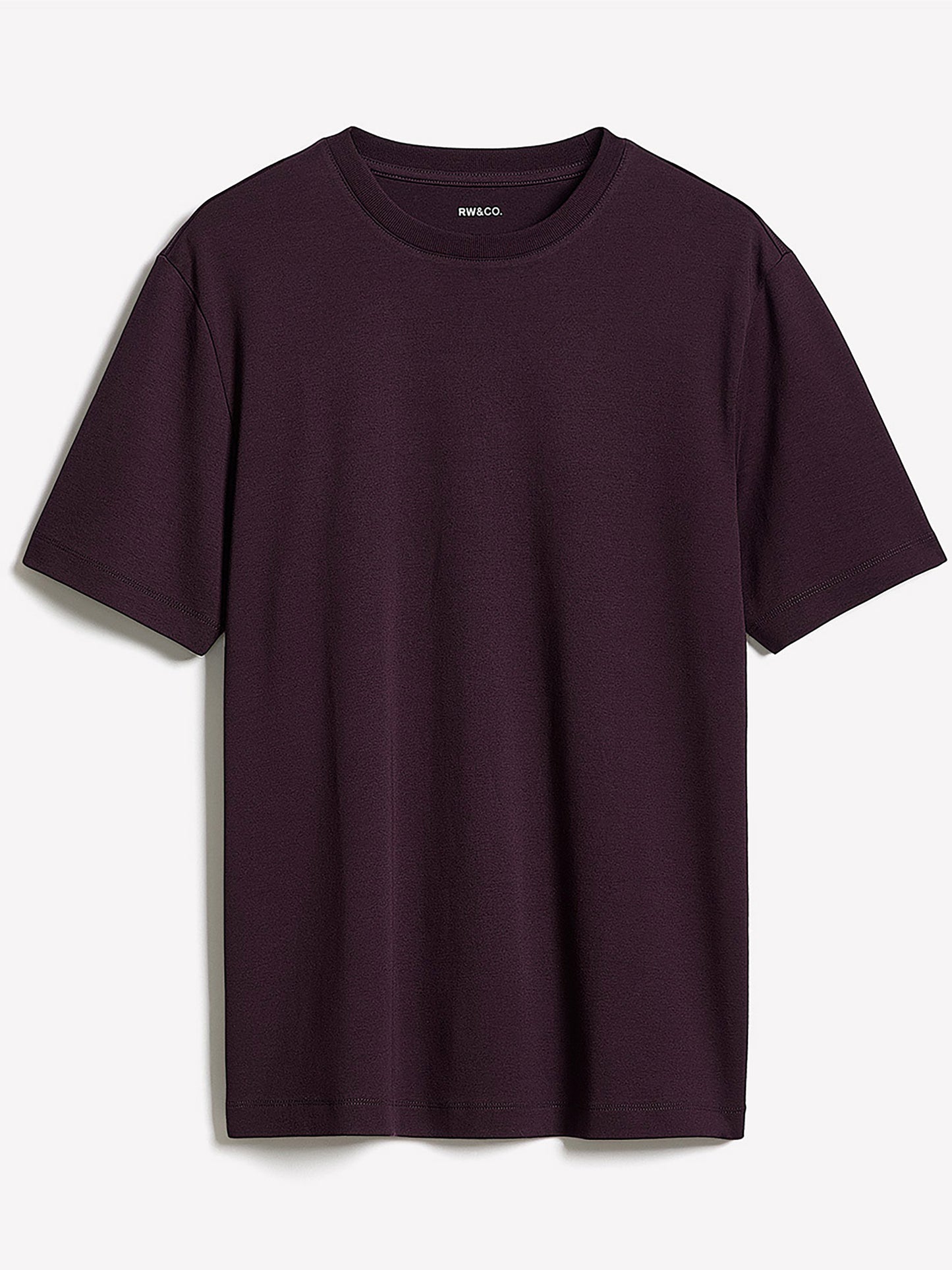 Solid Interlock Cotton Crew-Neck Tee