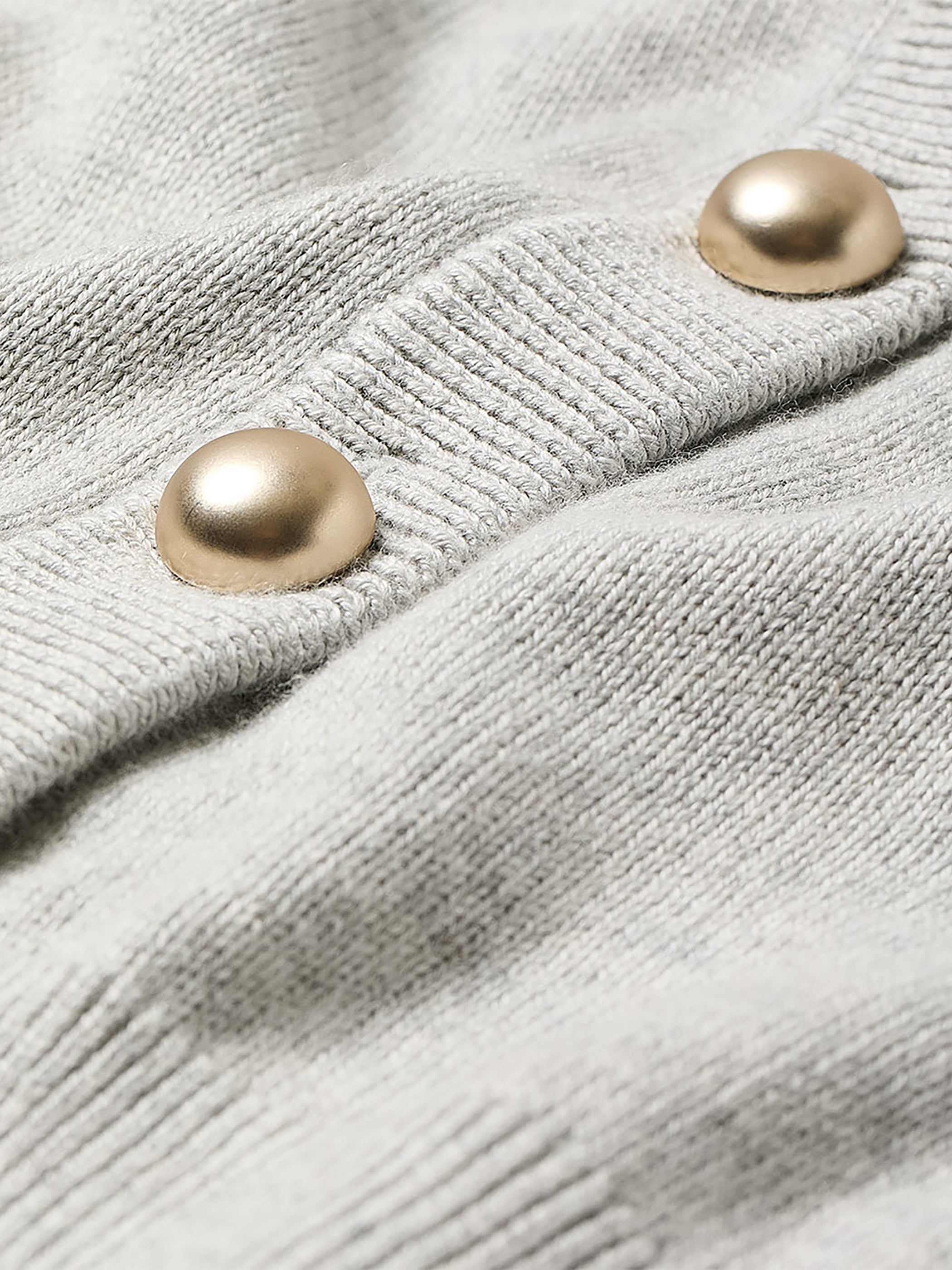 Cardigan Court à Manches Longues avec Poches à la Poitrine