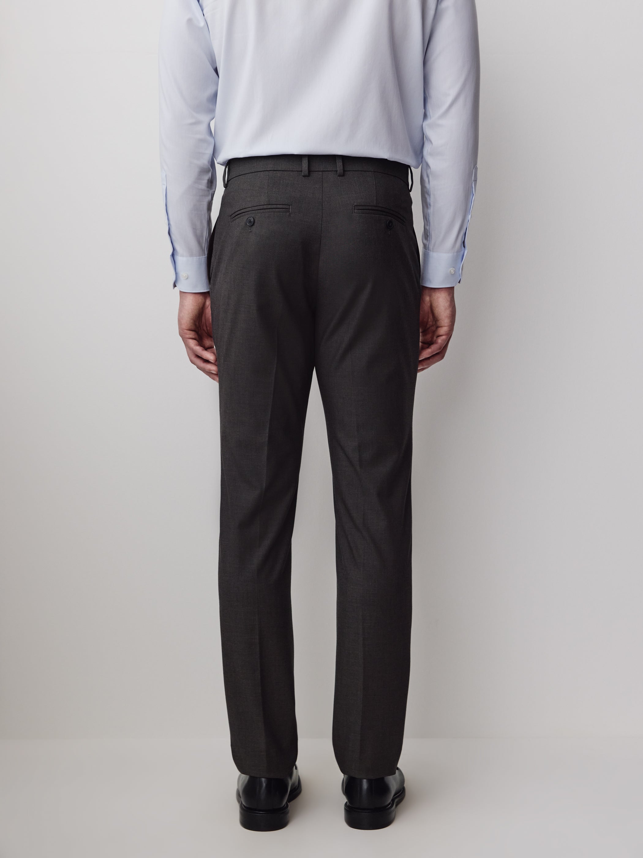 Slim-Leg Wool-Blend Pant