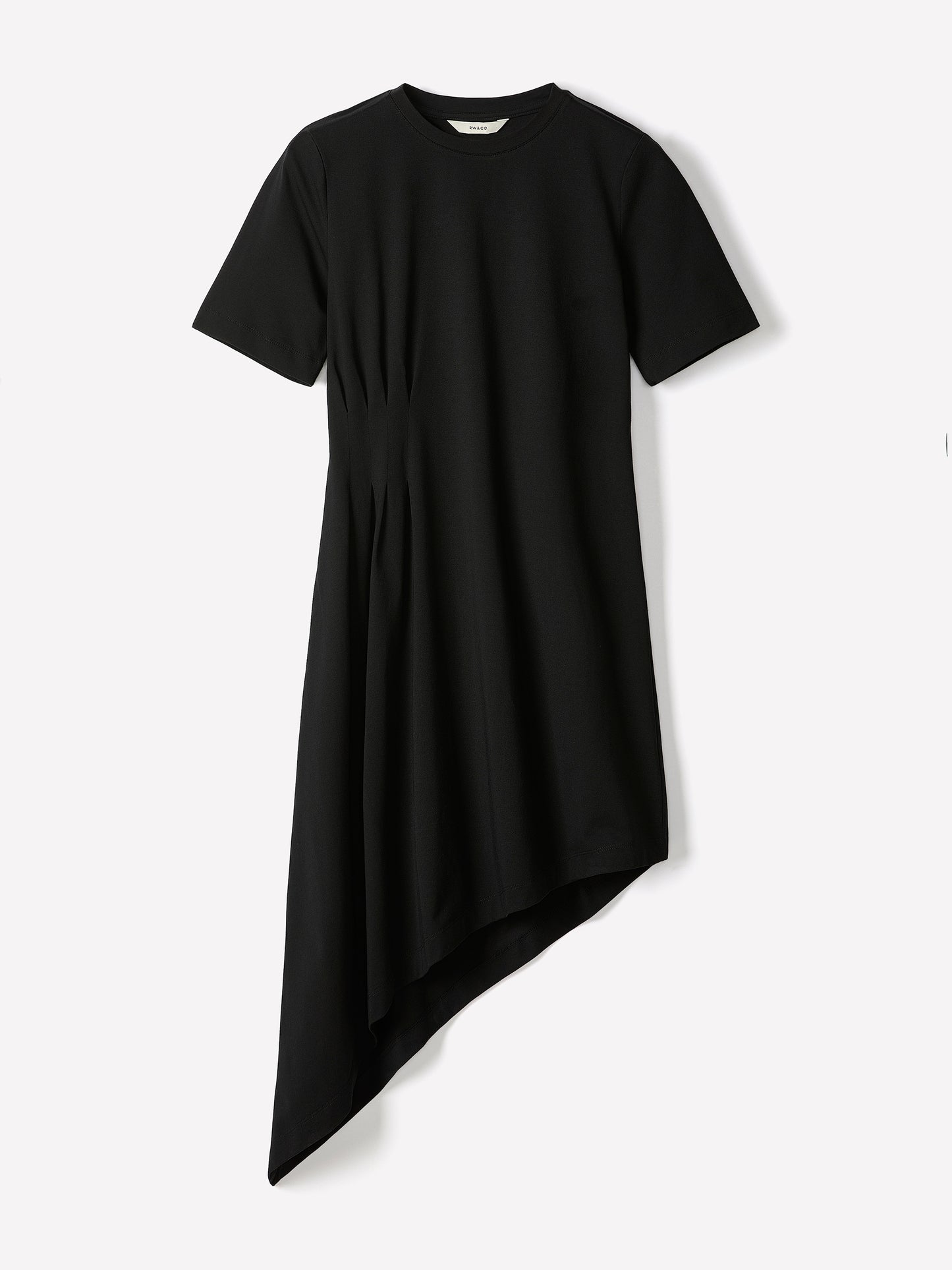 Asymmetric Cotton Jersey Knit Dress