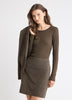 Wool-Blend Scoop-Neck Long-Sleeve Top