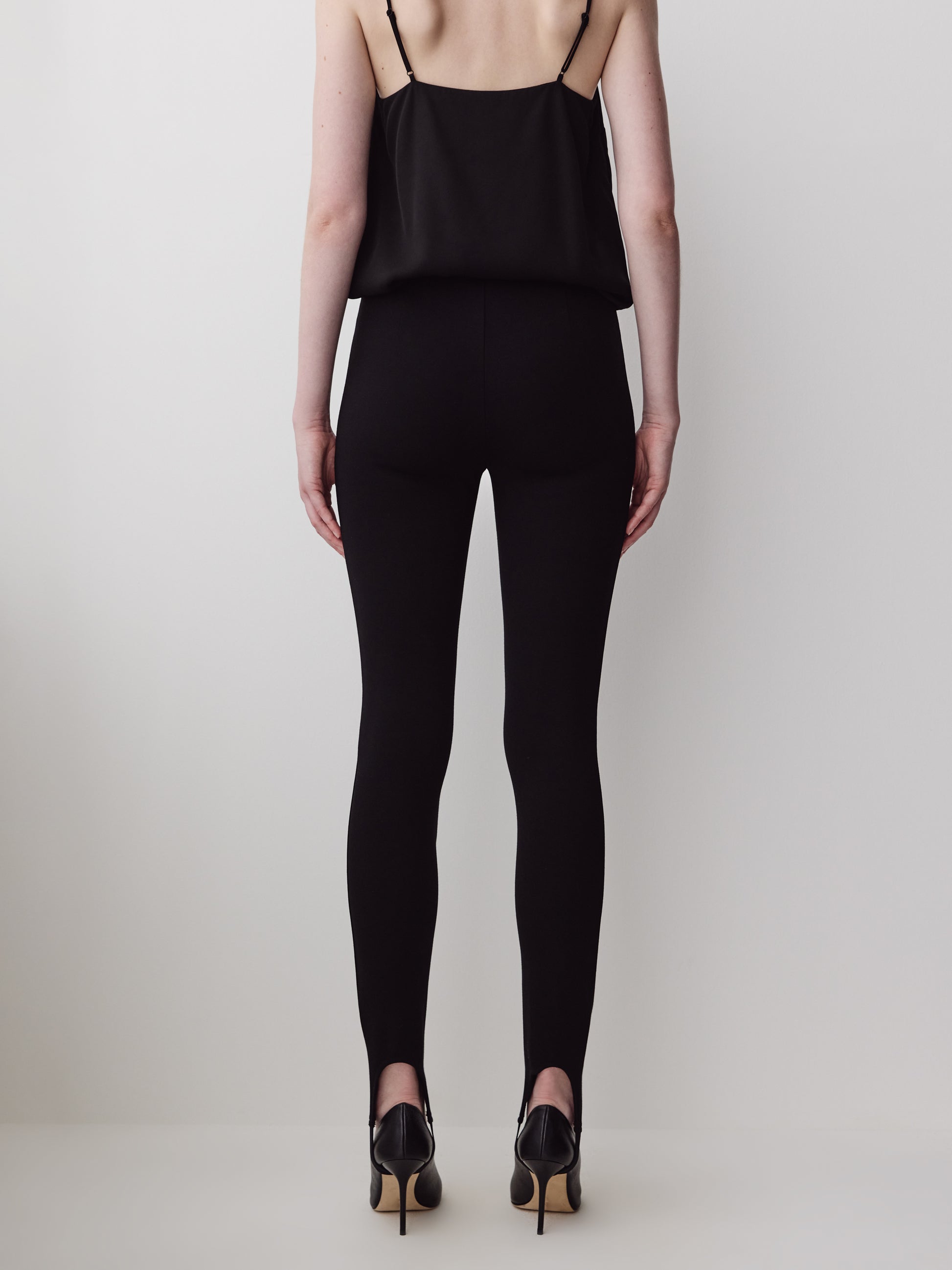 Stirrup Legging High Rise Stretch Viscose Blend