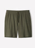 Mens Knit Textured Cotton Blend Shorts