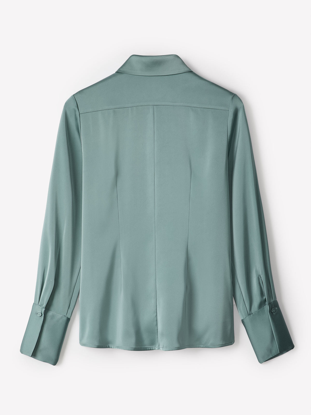 Long-Sleeve Satin Shirt