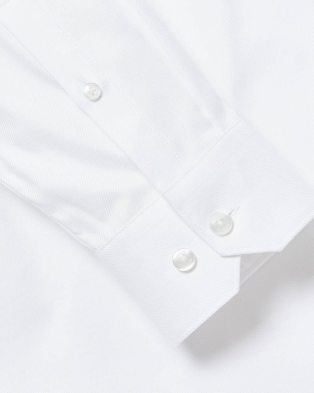 Slim Fit White Dress Shirt