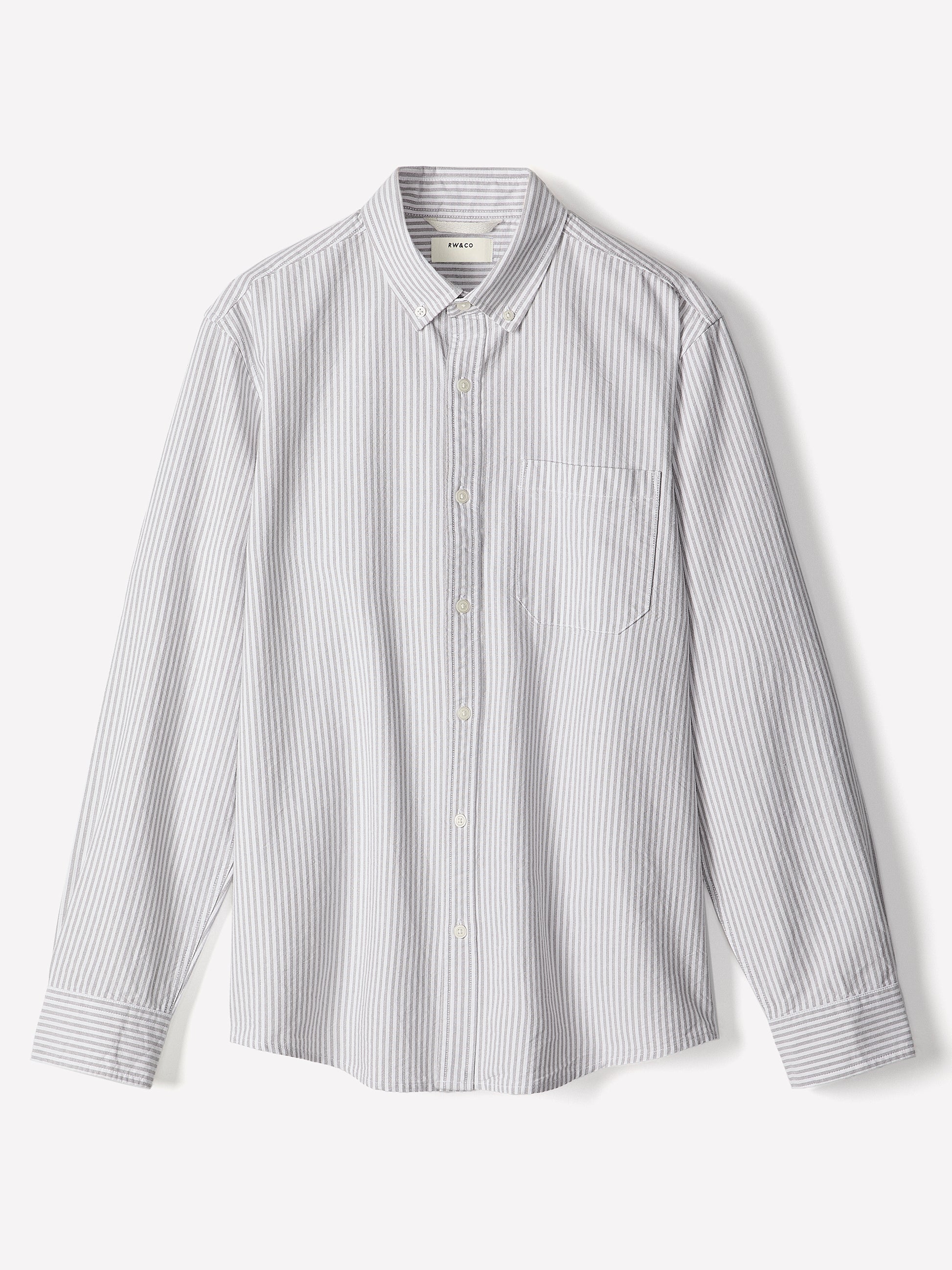 Woven Tailored Collar Cotton Shirt Long Sleeve