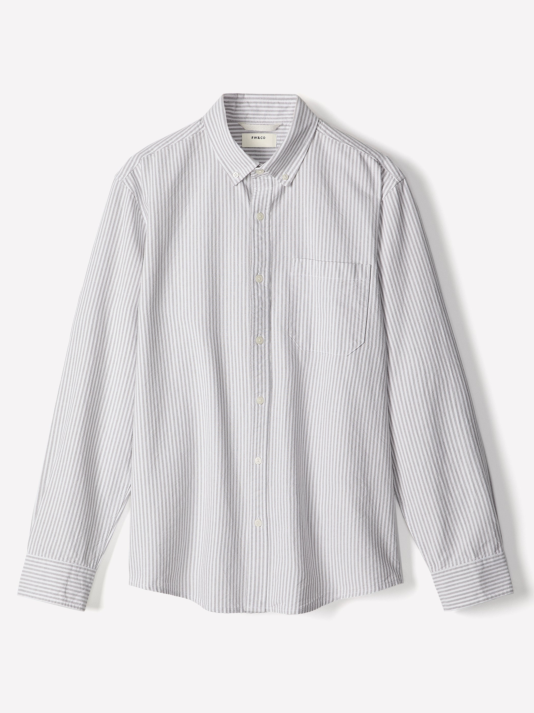 Woven Tailored Collar Cotton Shirt Long Sleeve