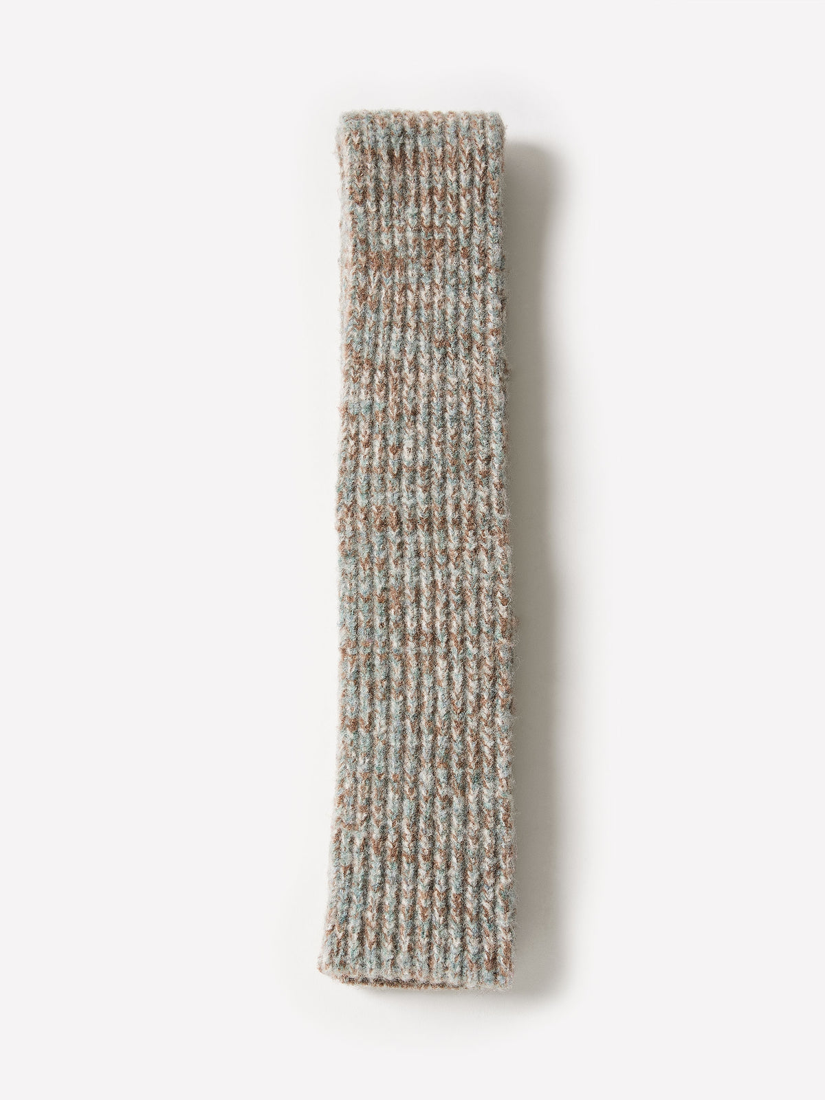 Wool Blend Marled Knit Oblong Scarf