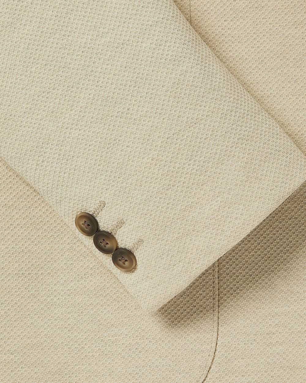 Slim Fit Textured Knit Blazer