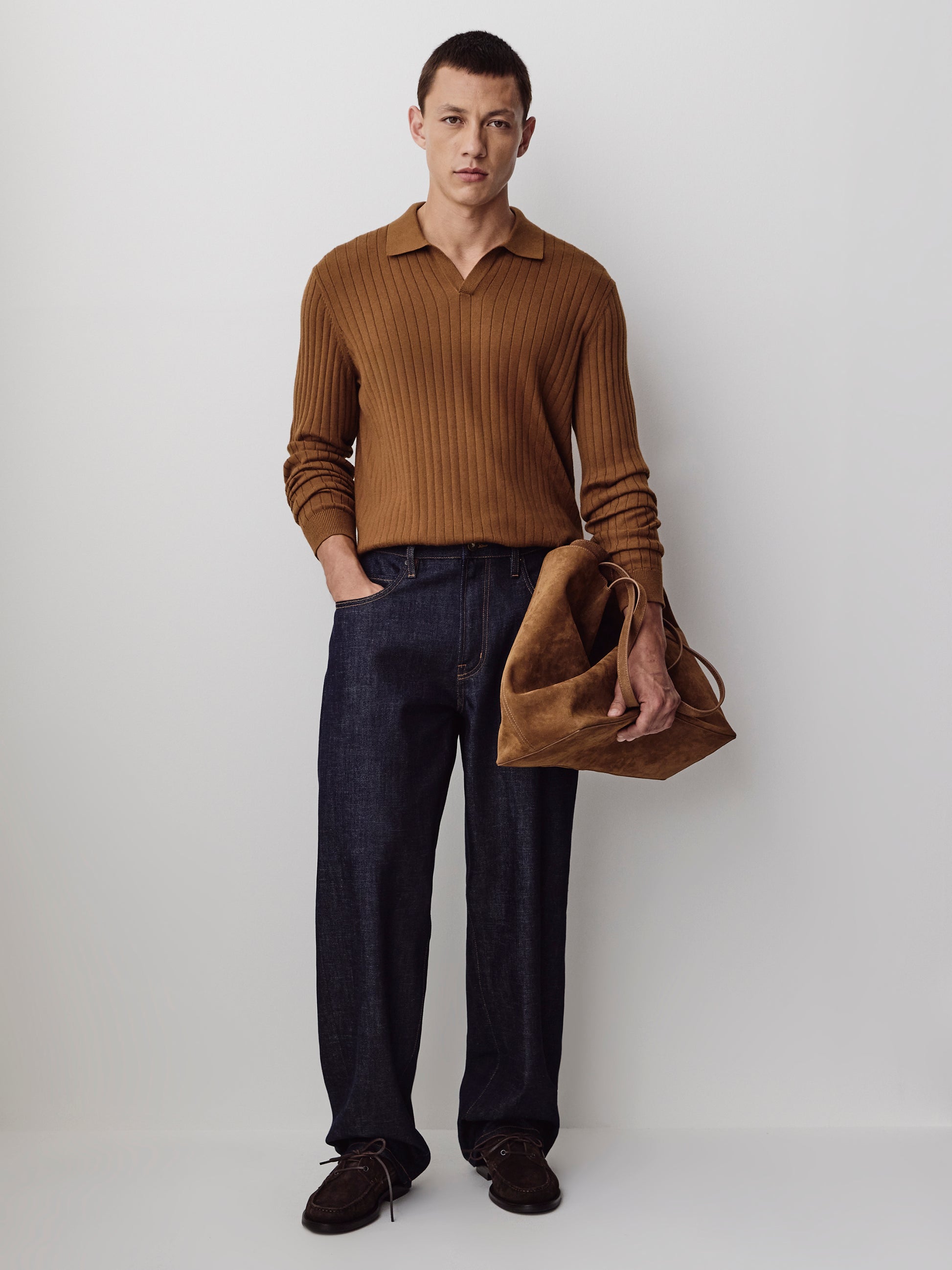 Men's Knit Cotton Blend Sweater