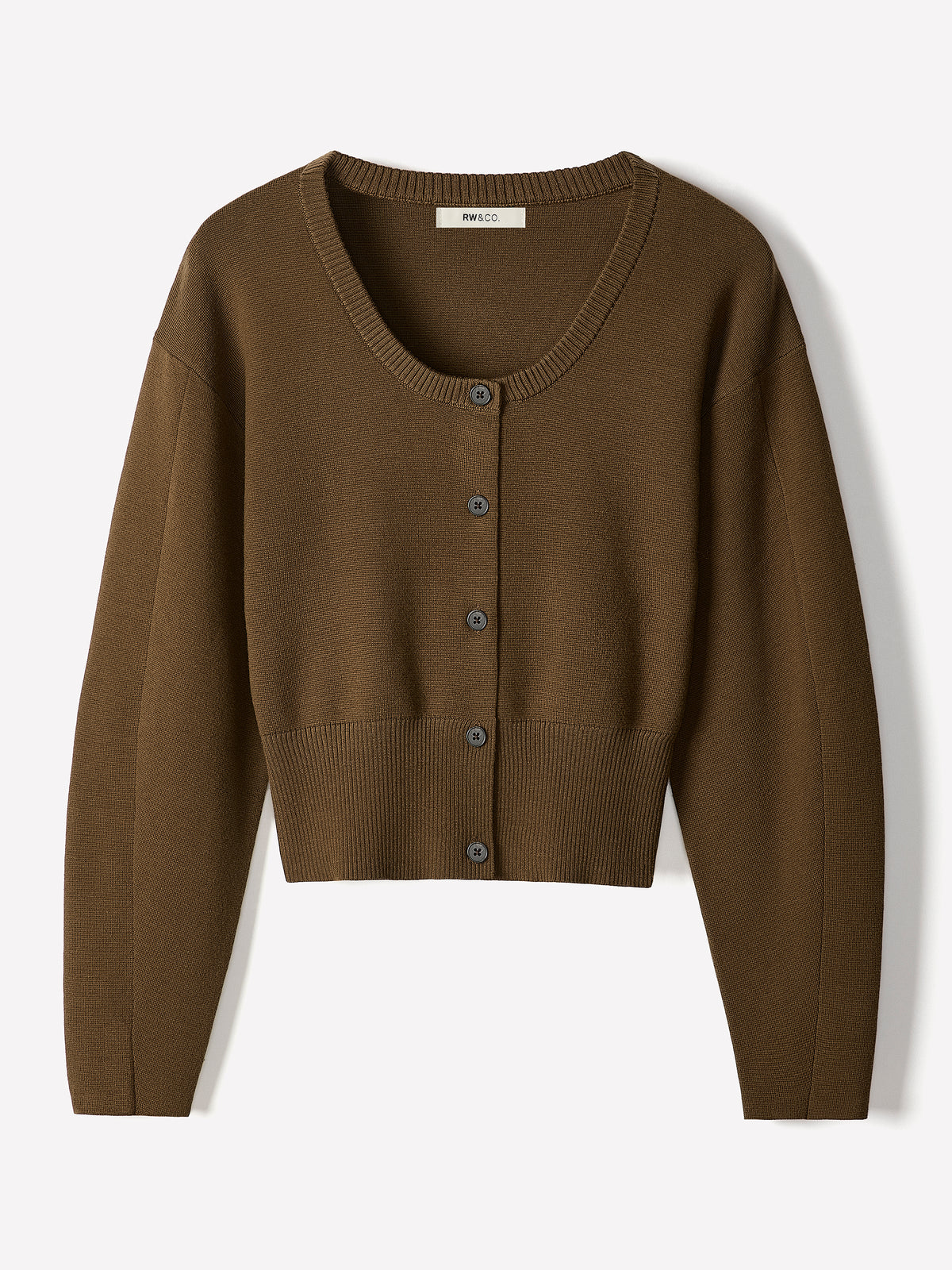 Long-Sleeve Cardigan with Cinched Waist