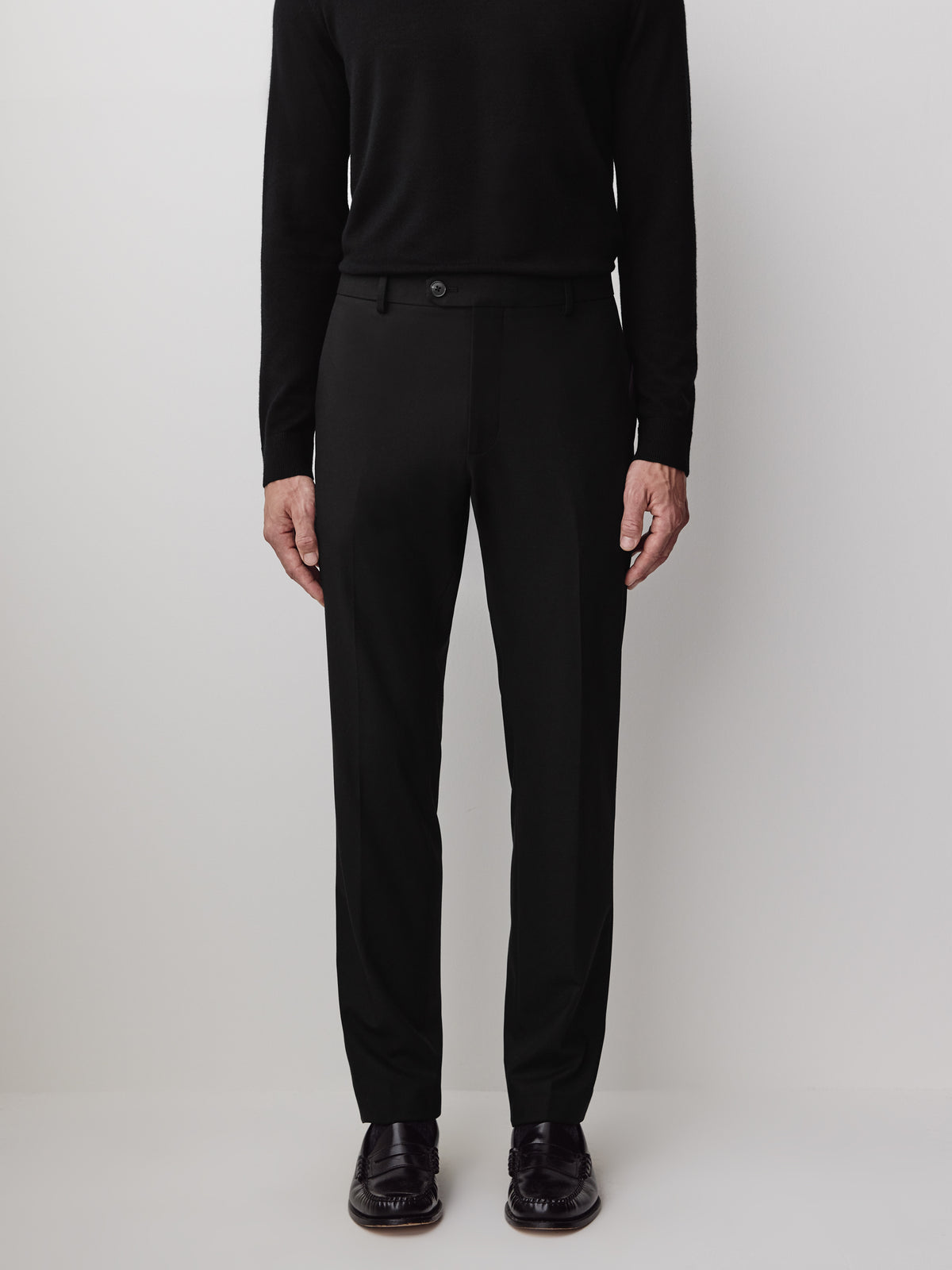 Slim-Leg Wool-Blend Pant