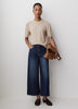 High-Rise Wide-Leg Cropped Jeans