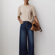 High-Rise Wide-Leg Cropped Jeans