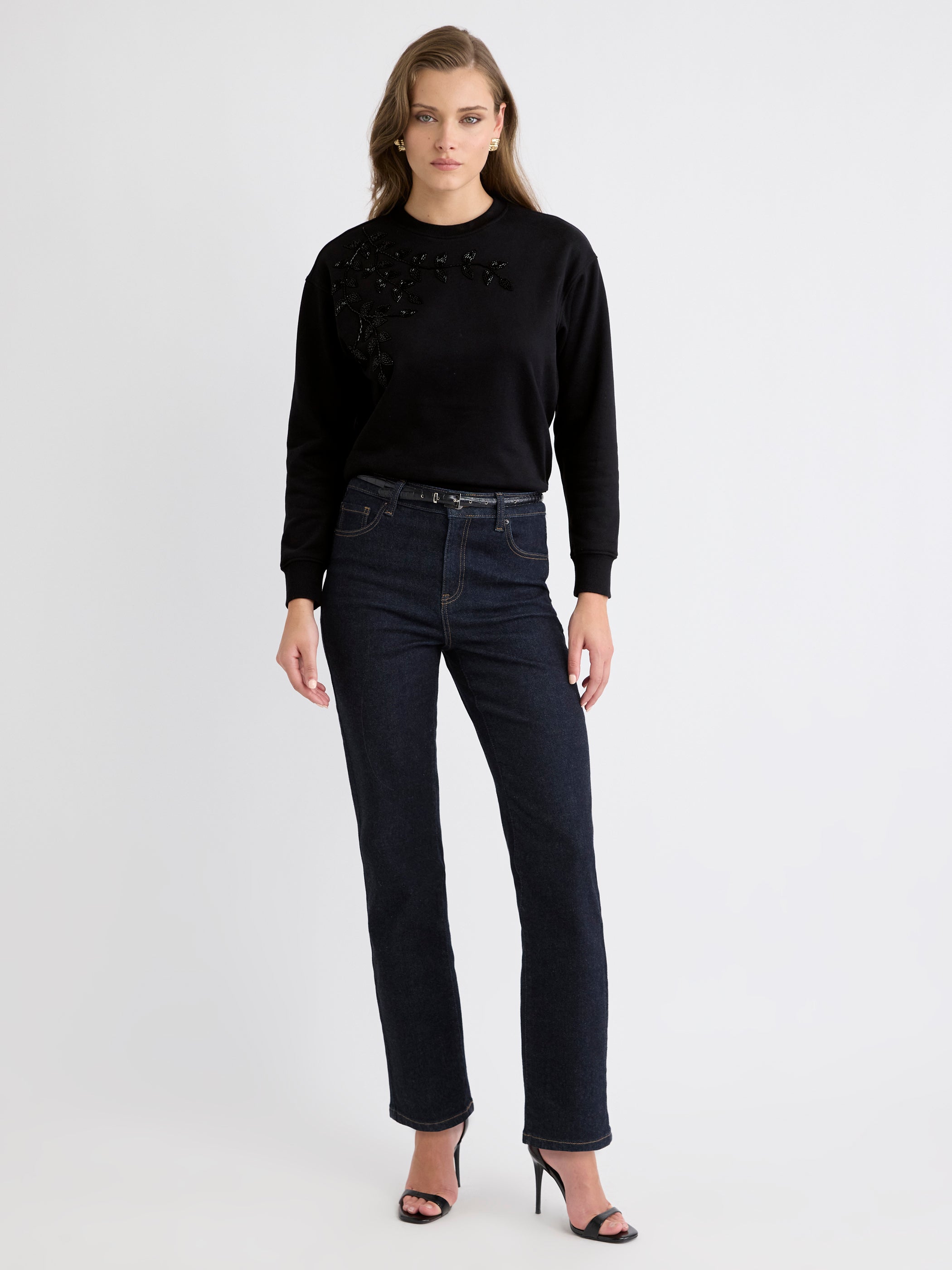 Long-Sleeve Crew-Neck French Terry Sweatshirt