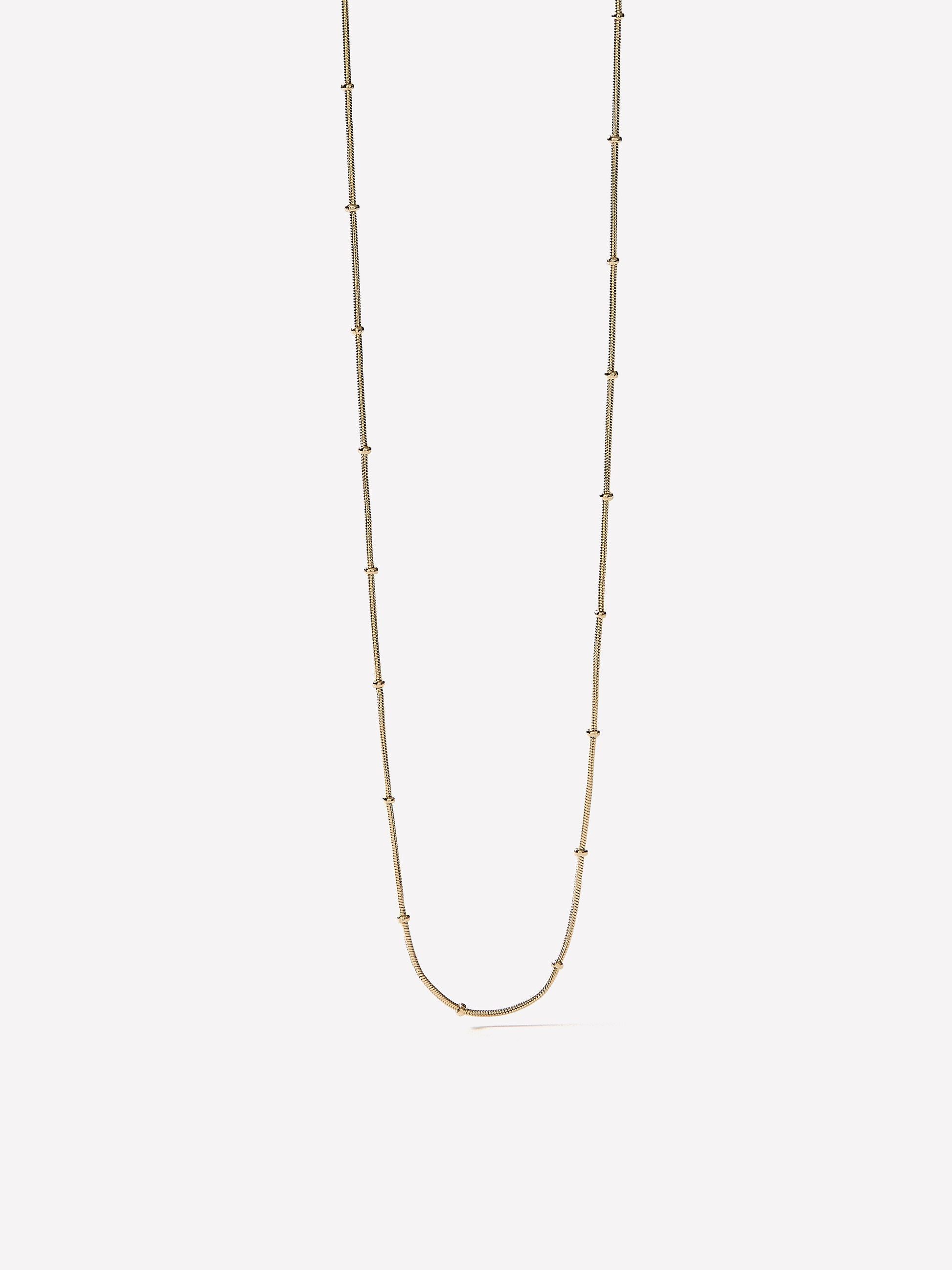 Necklace Delicate Spheres Chain 16" Length