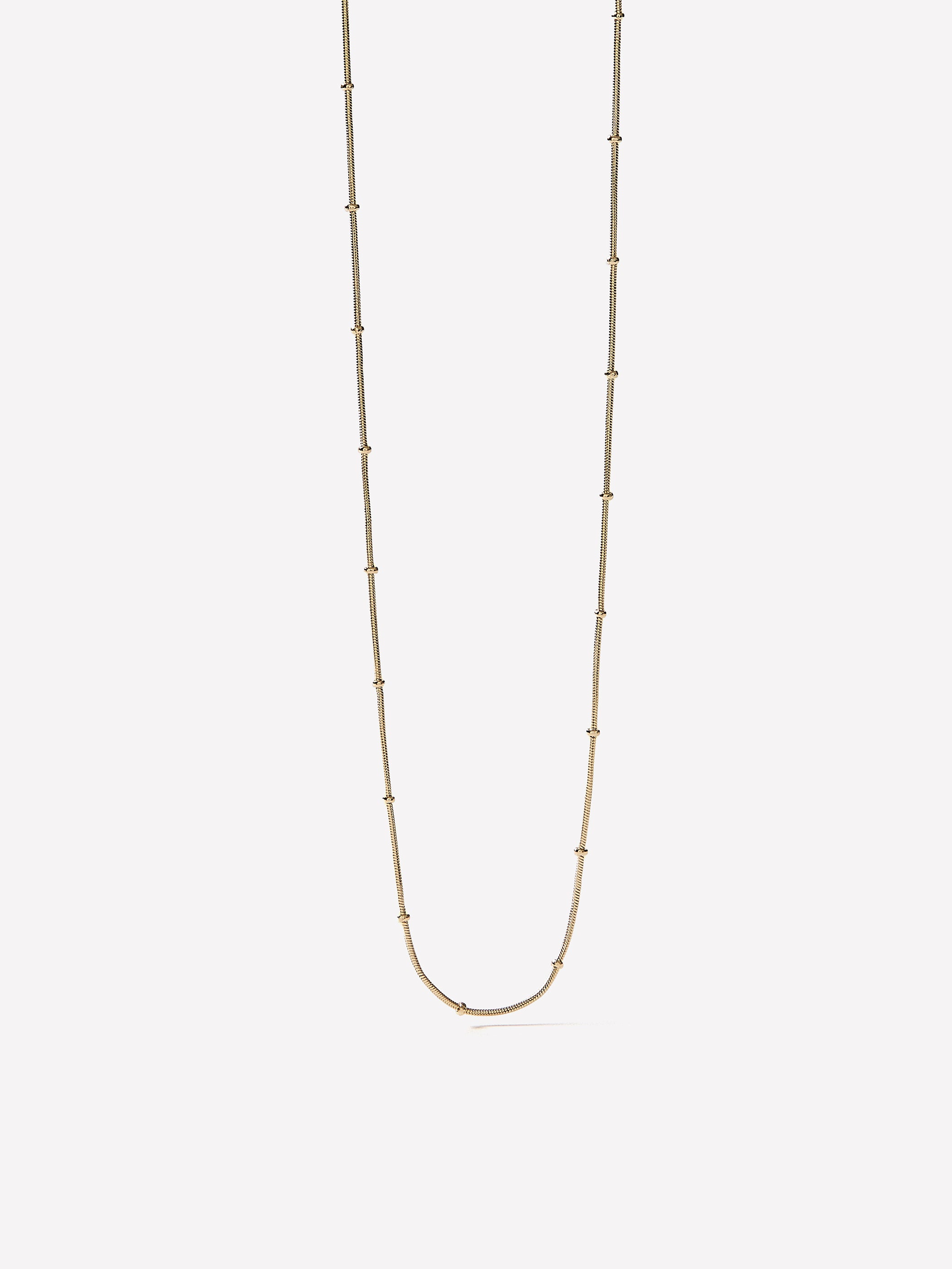 Necklace Delicate Spheres Chain 16" Length